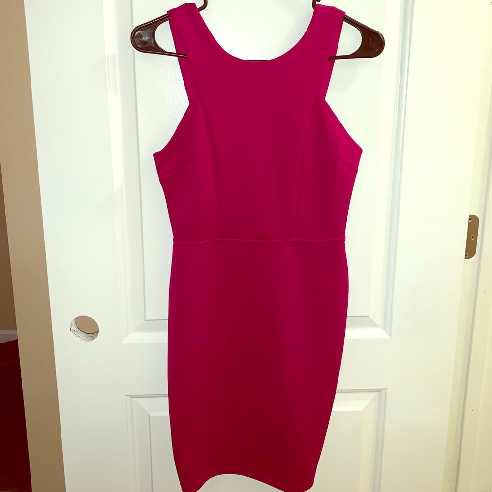 Maroon bodycon dress